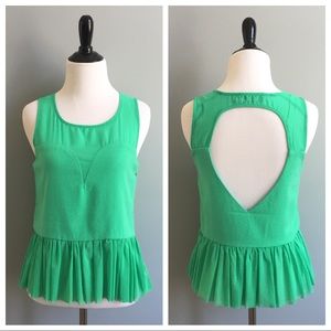 Joyce heart peplum top